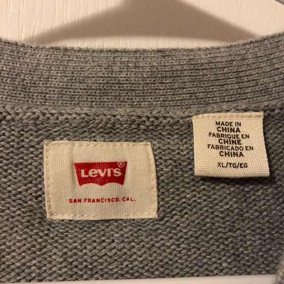 Gray Levi’s cardigan with blue stripes - Picture 5 of 5